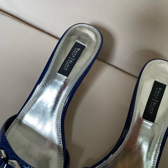 White House Black Market cobalt blue heels - Picture 5 of 7